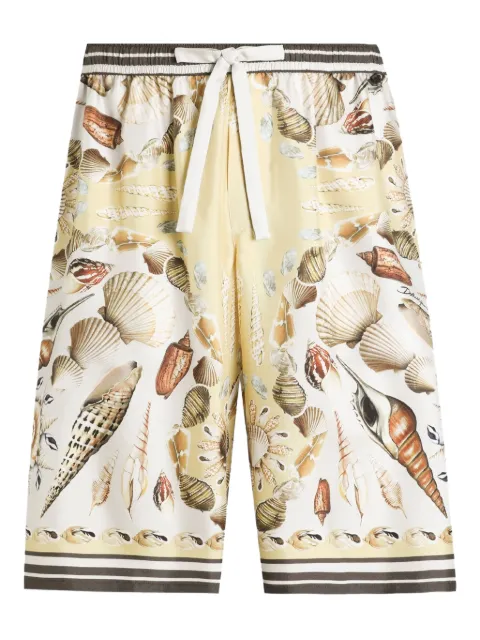 Dolce & Gabbana silk bermuda shorts Neutrals GV37ATHI1ZG