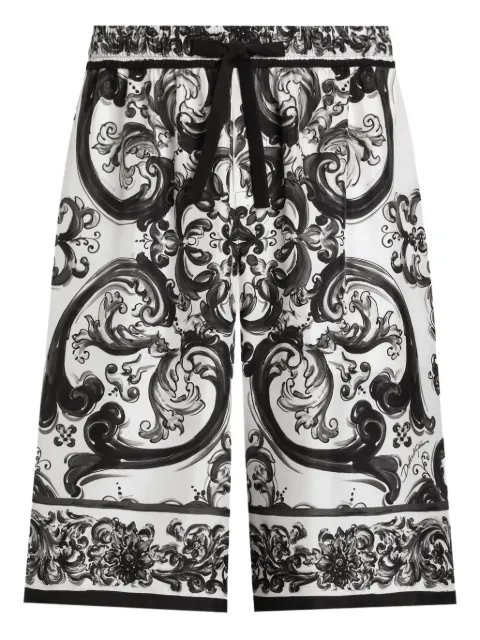 Dolce & Gabbana maiolica print bermuda shorts White GV37ATHI1S6