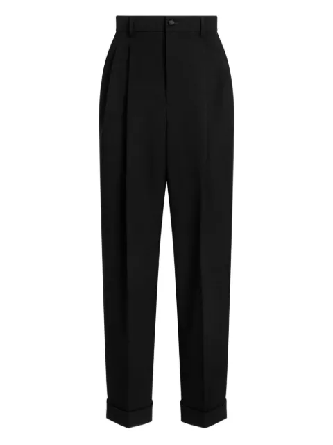 Dolce & Gabbana pleated cuffed trousers Black GP17FTFU21E