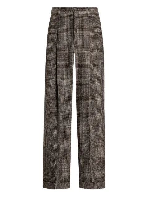 Dolce & Gabbana pleated check wide-leg trousers Grey GP16OTFQMKD