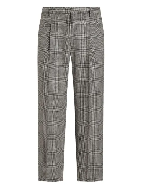 Dolce & Gabbana pleat-detail checked trousers Grey GP148TFQ2MZ
