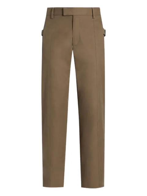 Dolce & Gabbana cotton side-straps trousers Brown GP140TFU6VJ