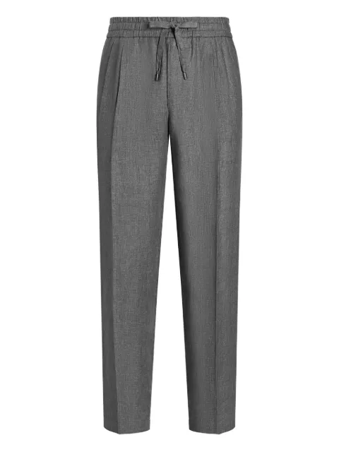 Dolce & Gabbana linen tapered trousers Grey GP12QZFU4MF