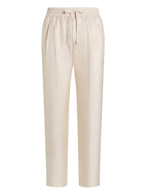 Dolce & Gabbana silk trousers Neutrals GP12QTFU10S