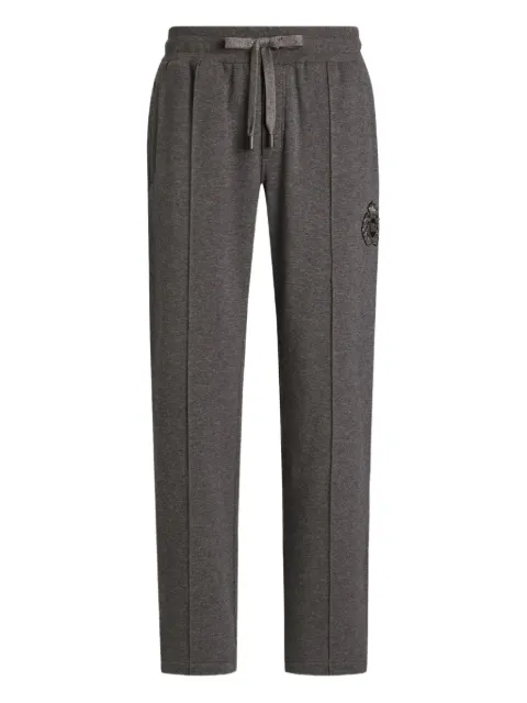 Dolce & Gabbana logo-embroidered side-stripe track pants Grey GP0M5ZG7PJ7