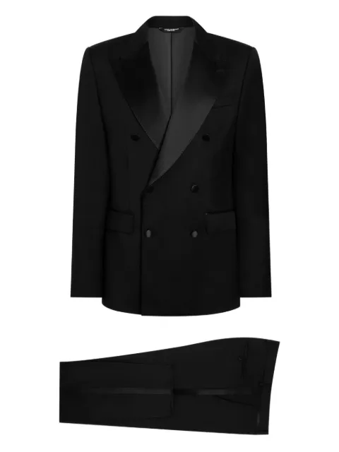 Dolce & Gabbana double-breasted three-piece suit Black GK03DTFU2VY