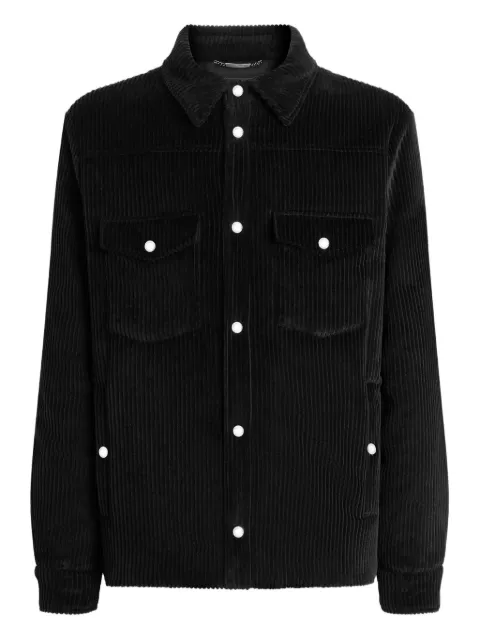 Dolce & Gabbana corduroy flap-pocket jacket Black G9BRETFUVFE