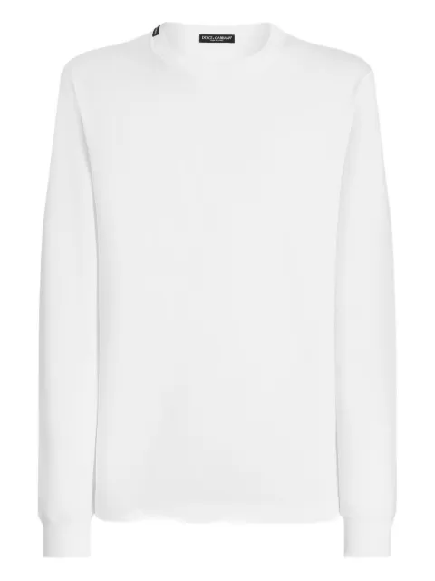Dolce & Gabbana long-sleeve cotton T-shirt White G8SX5TFU7EQ