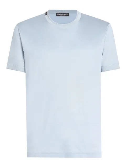 Dolce & Gabbana silk T-shirt Blue G8ST1THU7UQ