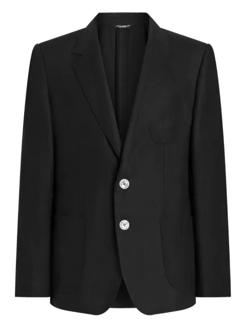 Dolce & Gabbana single-breasted blazer Black G2PT9TFU4JB