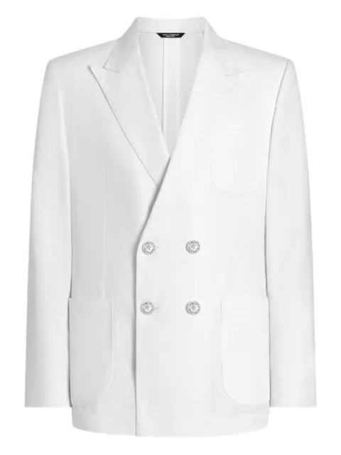 Dolce & Gabbana Portofino double-breasted blazer White G2NZ2TFU4JB