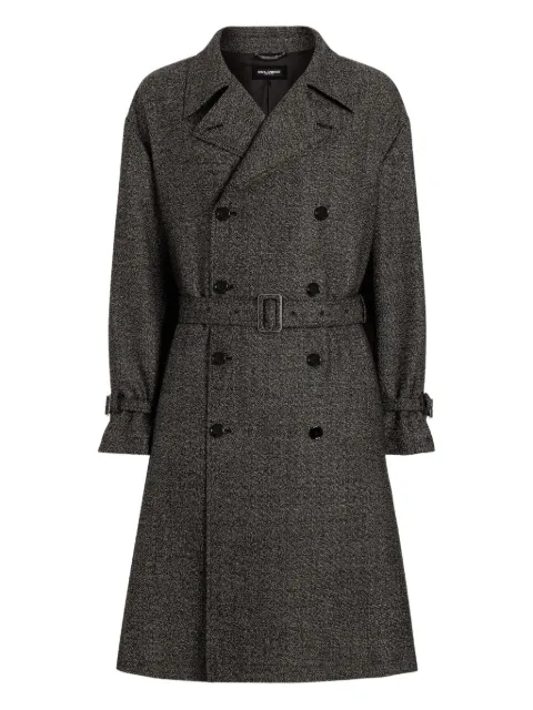 Dolce & Gabbana belted coat Grey G052KTFM2G4