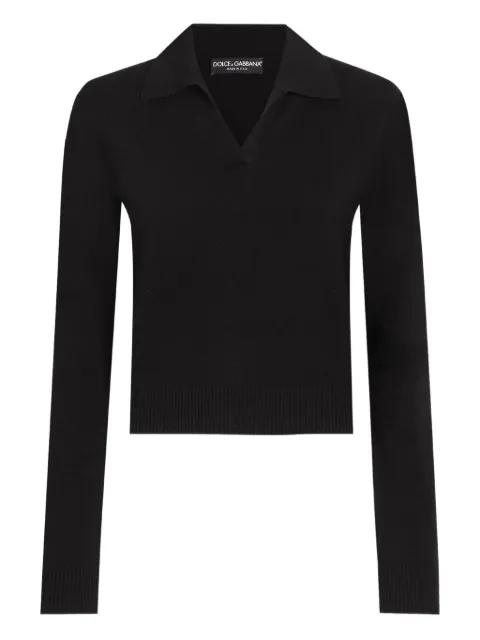 Dolce & Gabbana cashmere top Black FXZ33ZJDVC2