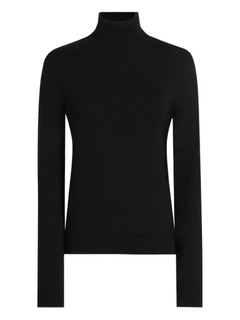 Dolce & Gabbana turtleneck ribbed jumper Black FXW13ZJCVXN