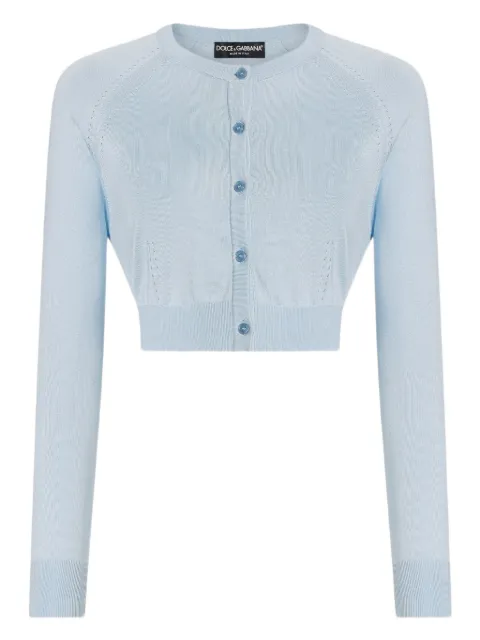 Dolce & Gabbana silk-blend cardigan Blue FXV99TJBSM0