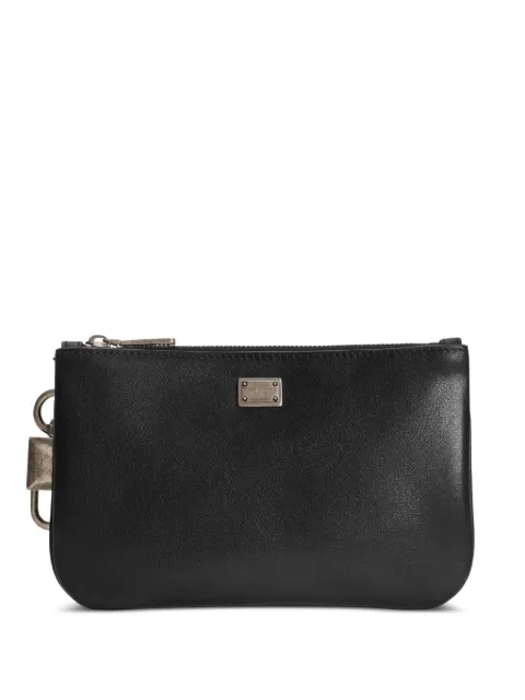 Dolce & Gabbana padlock-charm wash bag Black BP3446AH850