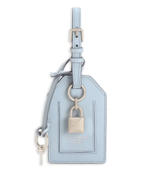 Dolce & Gabbana perforated leather tag holder Blue BP3417AV893