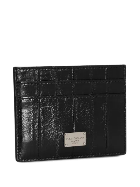 Dolce & Gabbana textured leather card holder Black BP0330A8M24