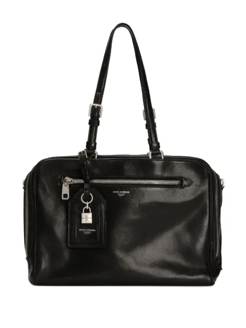 Dolce & Gabbana zip-fastening buckle messenger bag Black BM2574AH850
