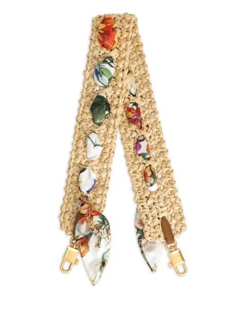 Dolce & Gabbana scarf-detailed bag strap Neutrals BI3422AP320