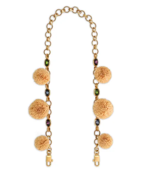 Dolce & Gabbana charm-detail bag strap Neutrals BI3409AE676