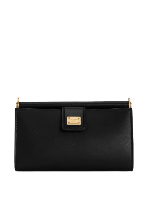 Dolce & Gabbana plongé calfskin phone bag Black BI3367A9S25