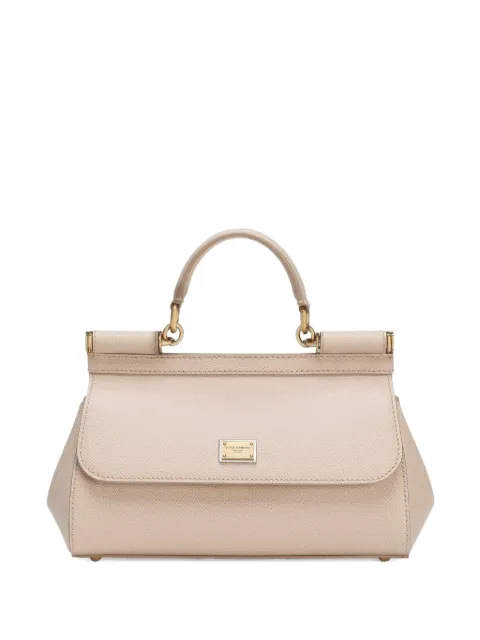 Dolce & Gabbana medium Sicily handbag in Dauphine calfskin Pink BB7652B1001