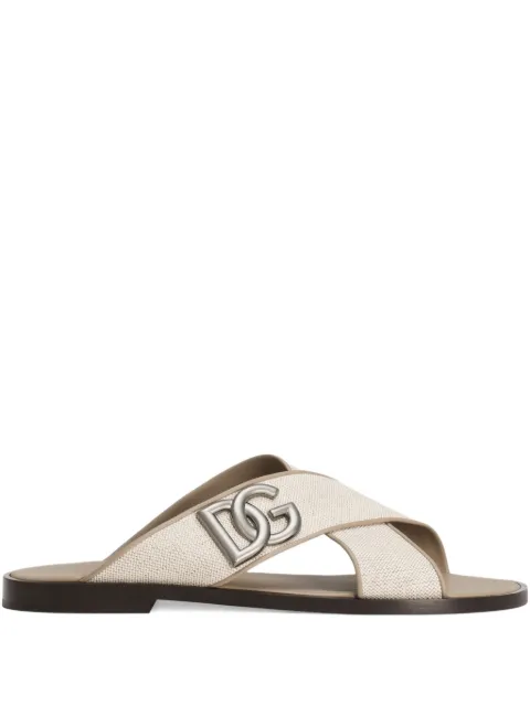 Dolce & Gabbana flat slides Neutrals A80524AD504