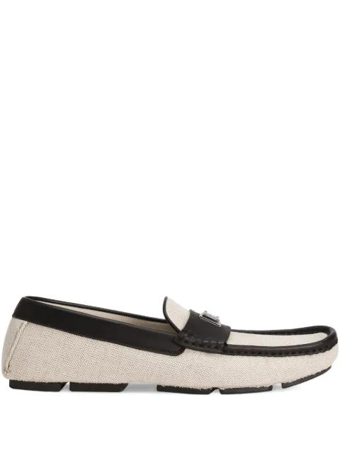 Dolce & Gabbana logo-plaque loafers Neutrals A50714A9Q93