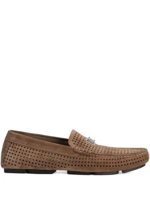 Dolce & Gabbana perforated loafers Brown A50713AE003