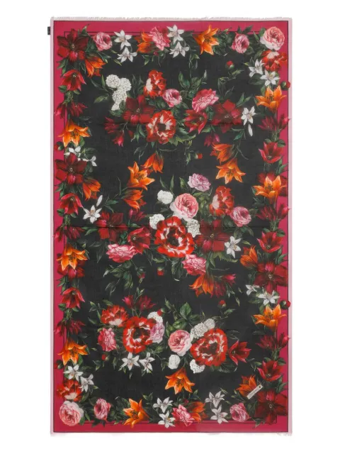 Dolce & Gabbana floral-print beach towel Red O4A01JON08G