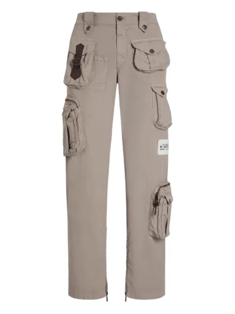 Dolce & Gabbana cotton blend cargo trousers Neutrals GV0QETG8MQ3