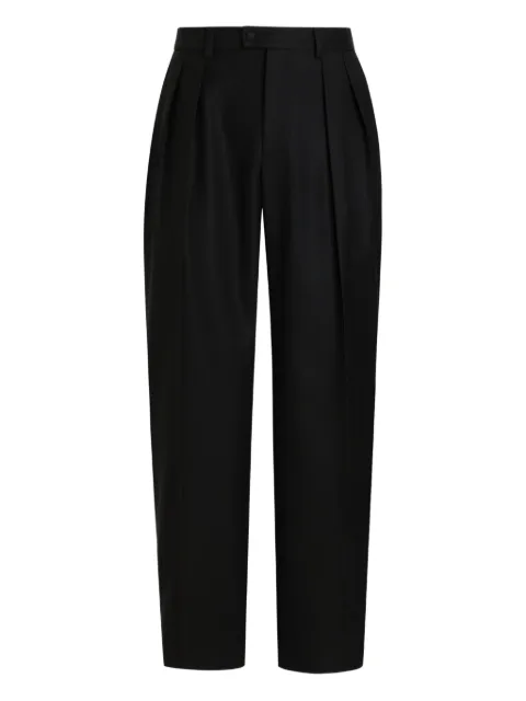Dolce & Gabbana pleated wool trousers Black GP166TFU21E