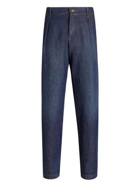 Dolce & Gabbana pleated denim jeans Blue GP14CDG8NK5