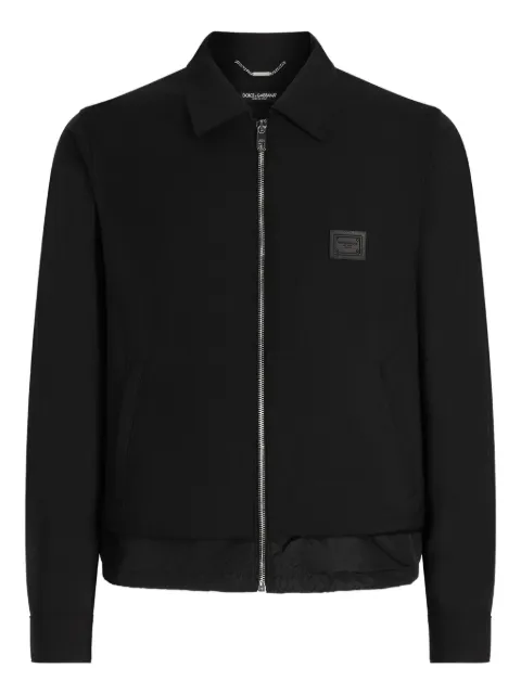 Dolce & Gabbana zip-up windbreaker Black G9BQZTFURK8