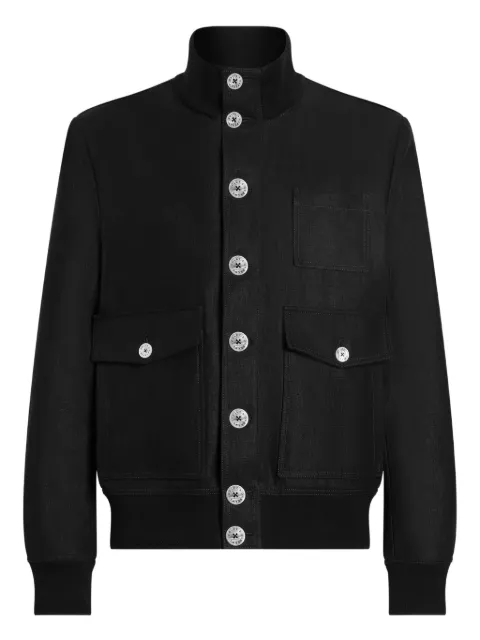 Dolce & Gabbana multi-pocket button-up jacket Black G9BOFTFU4LX