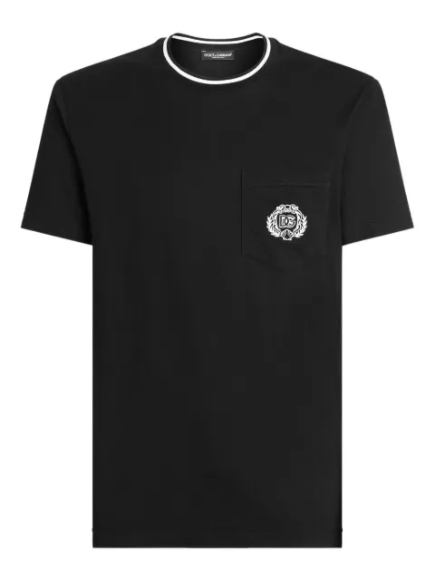 Dolce & Gabbana chest-pocket T-shirt Black G8RA2ZFU7EQ