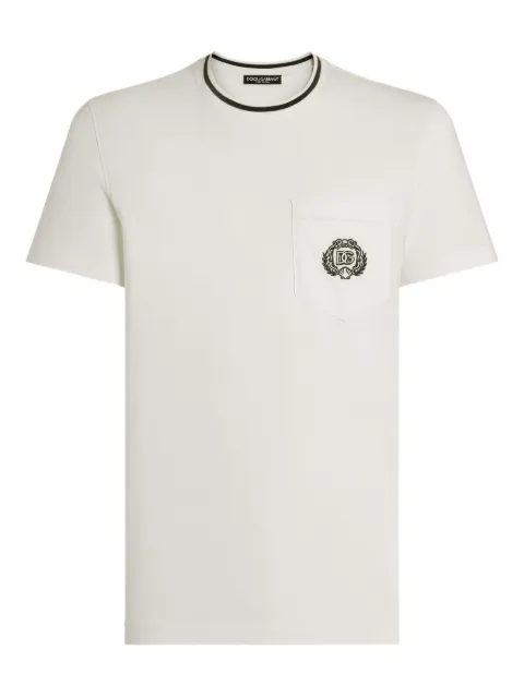 Dolce & Gabbana chest-pocket T-shirt White G8RA2ZFU7EQ