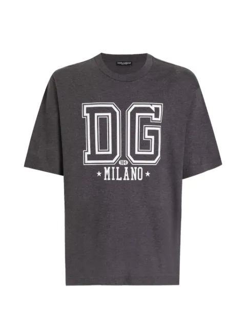 Dolce & Gabbana graphic-print T-shirt Black G8PN9TG7PLQ