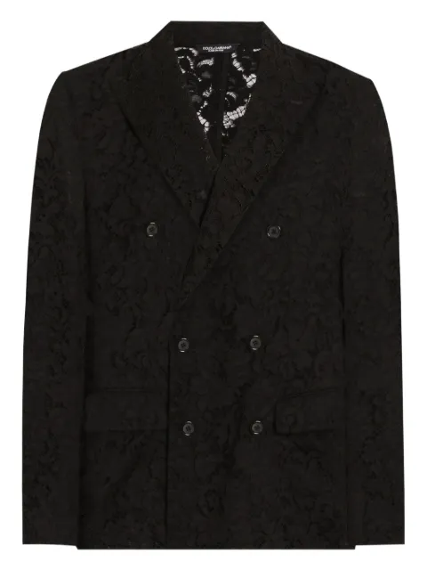Dolce & Gabbana Sicilia double-breasted blazer Black G2SV7THLM5E