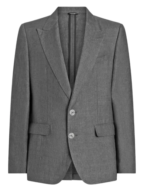 Dolce & Gabbana single-breasted blazer Grey G2QS6TFU4MF