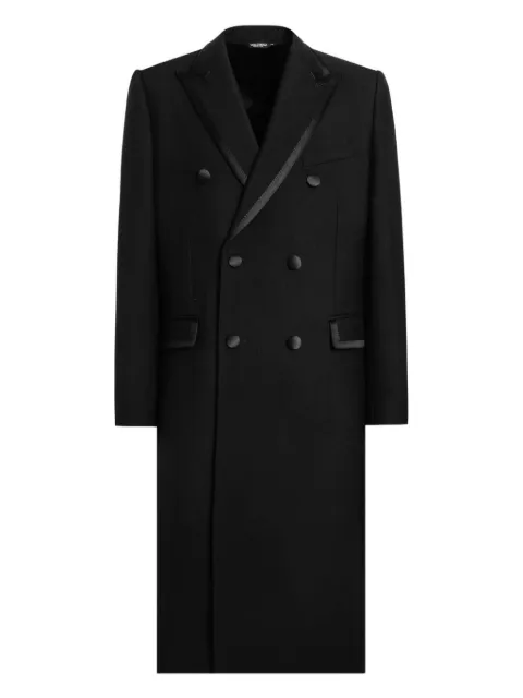 Dolce & Gabbana unlined double-breasted coat Black G055JTFUZD5