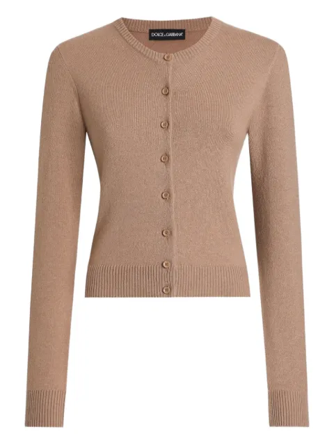 Dolce & Gabbana button-front cashmere cardigan Brown FXVA3ZJDVC2