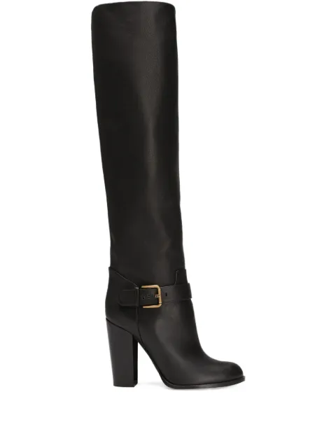 Dolce & Gabbana leather knee-high boots Black CU1222AO831