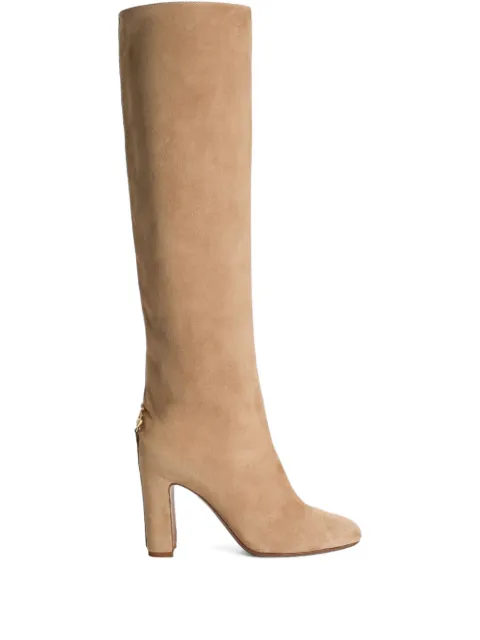 Dolce & Gabbana 90mm block-heel boots Neutrals CU1218A1275