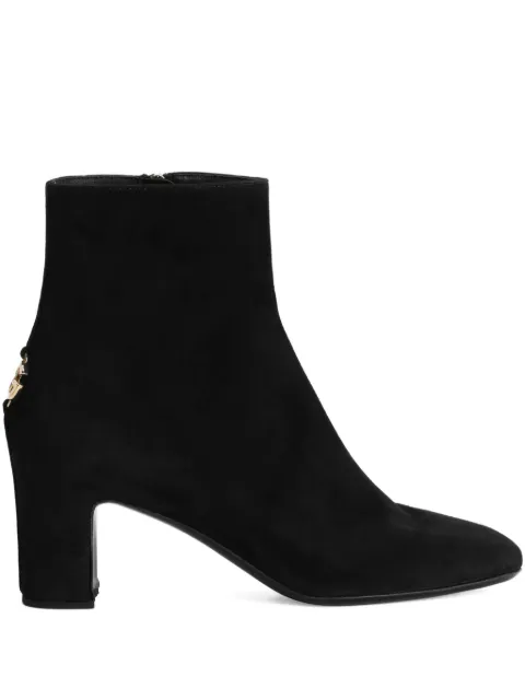 Dolce & Gabbana DG logo suede boots Black CT1092A1275