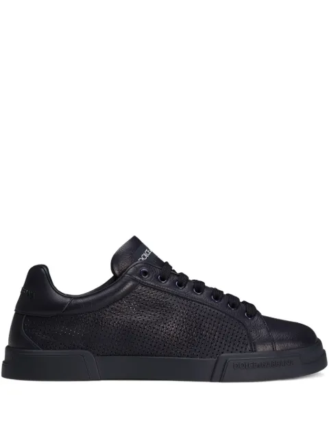 Dolce & Gabbana Portofino light strobel sneakers in calfskin Blue CS2354AG093