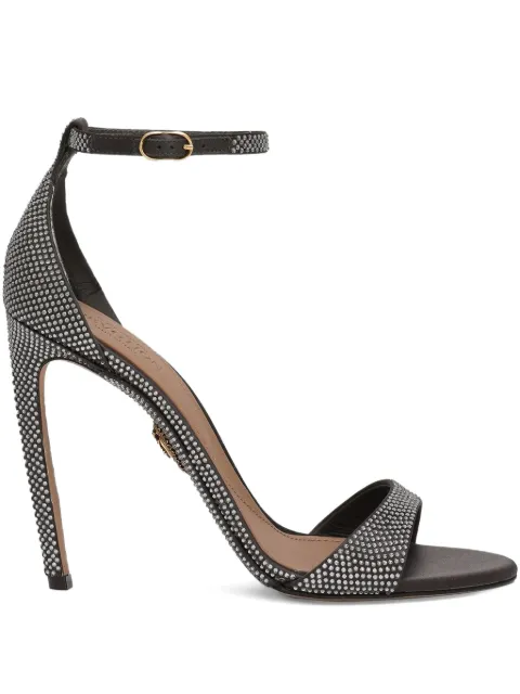 Dolce & Gabbana 105mm rhinestone-embellished ankle-strap sandals Silver CR1912AJ567