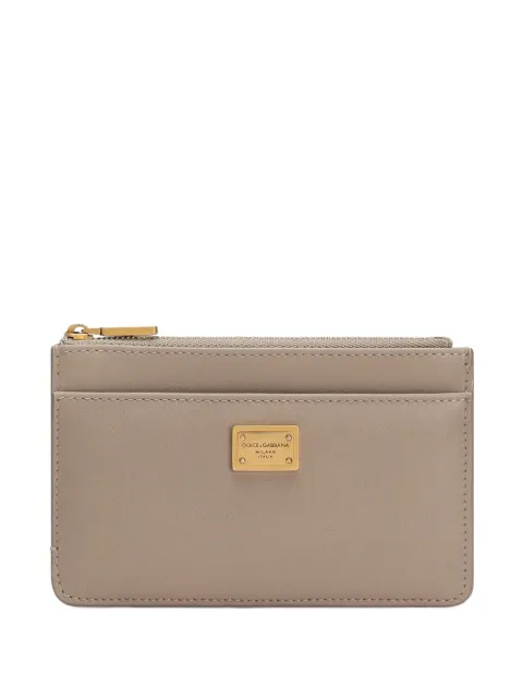 Dolce & Gabbana leather cardholder Neutrals BI1261A9S25