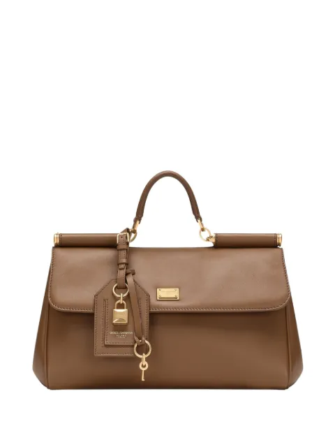 Dolce & Gabbana medium My Sicily handbag in plongé calfskin Neutrals BB7782B7321